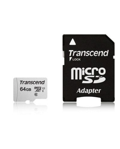 Карта памет Transcend - 64GB microSDXC UHS-I U1, Class10 - 1